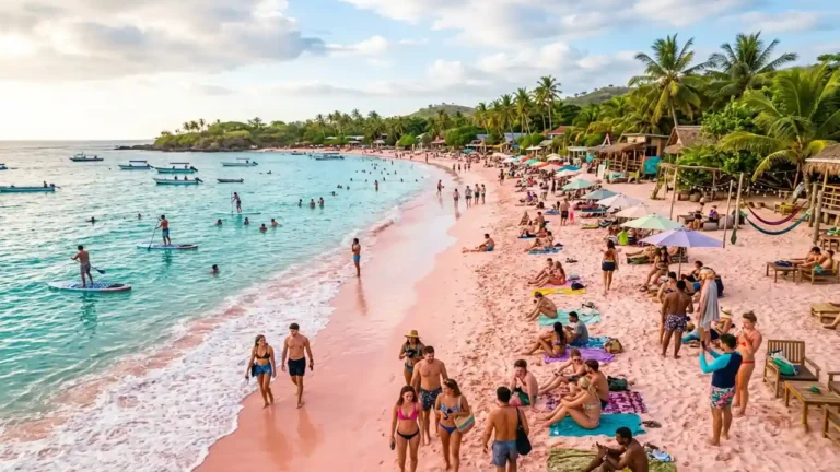 pink beach