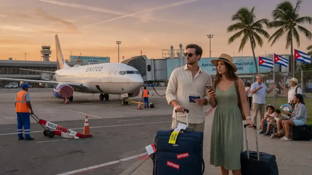 united airlines cuba flights suspension