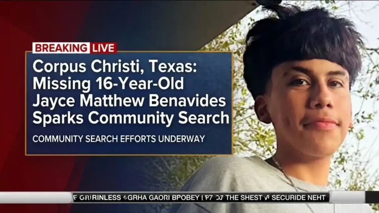 Corpus Christi, Texas: Missing 16-Year-Old Jayce Matthew Benavides Sparks Community Search