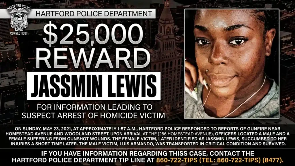 Hartford, CT, Jassmin Lewis, $25,000 Reward