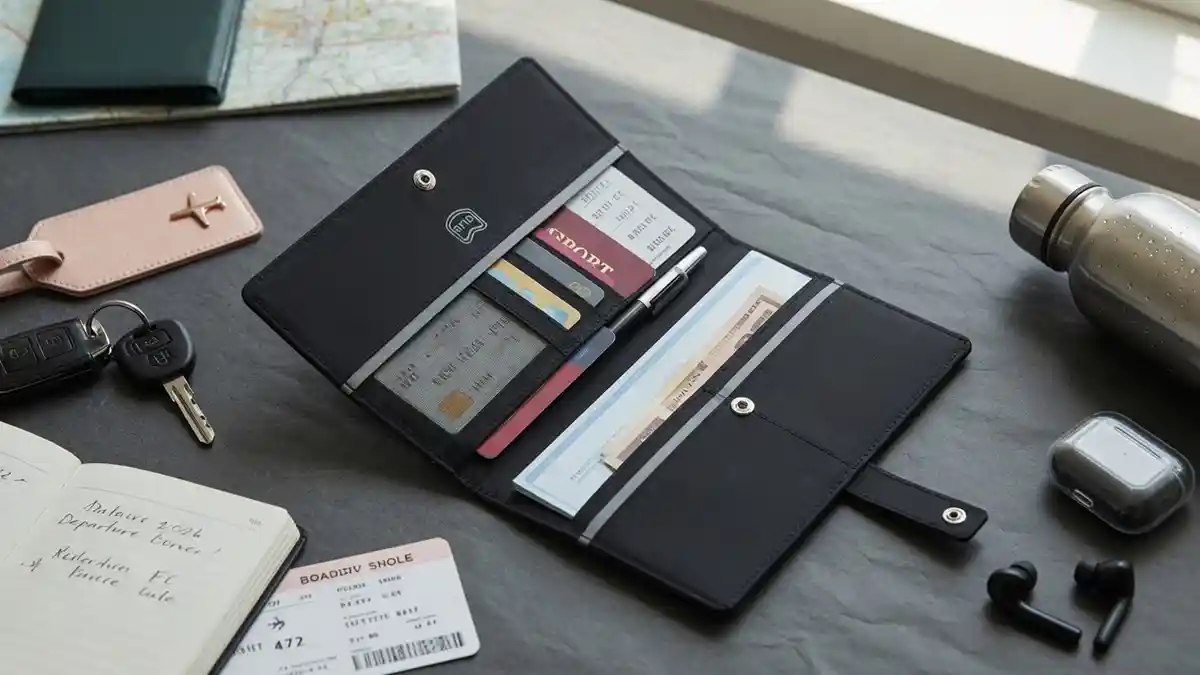 rfid blocking nylon slimvelope checkbook